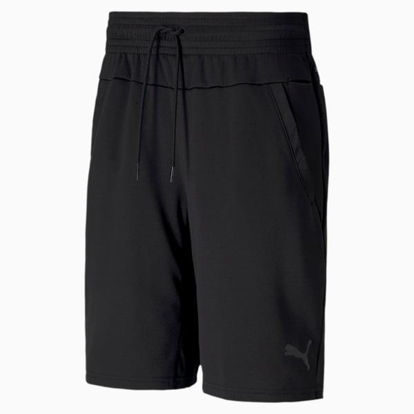 Graphic Knitted 9" Men's Training Shorts, Puma Black